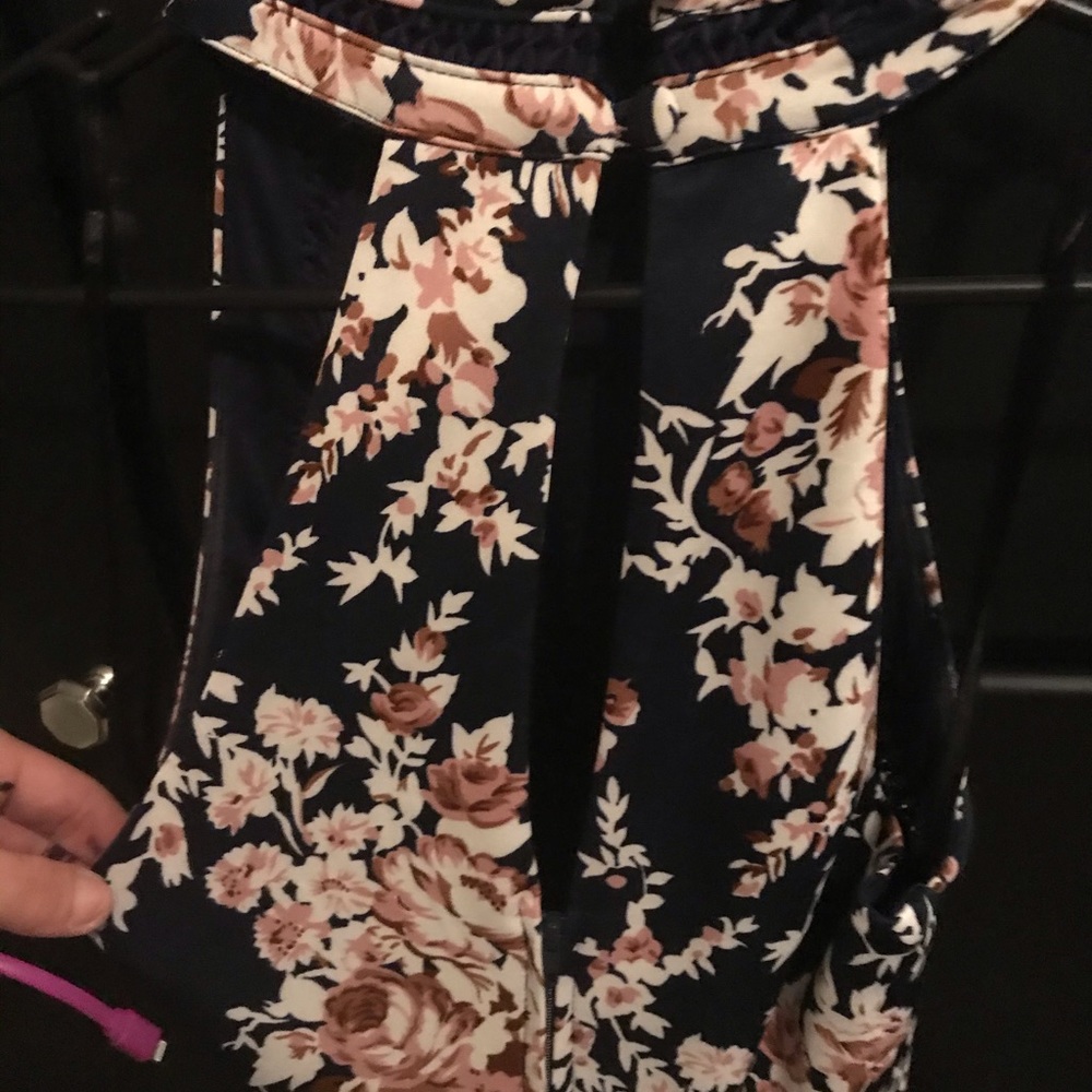 Navy cocktail dress NEVER WORN! Very comfortable!